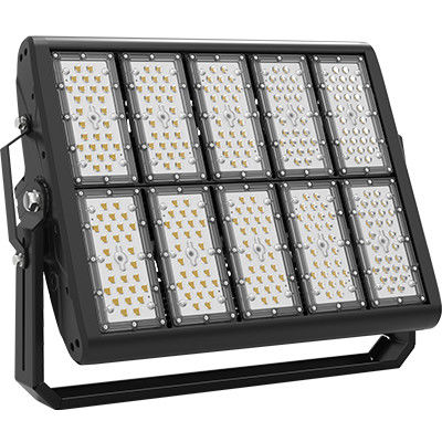 Sıcak Daldırma Galvanizli Demir dirsekli 400W-500W LED Yüksek Direk Işıkları